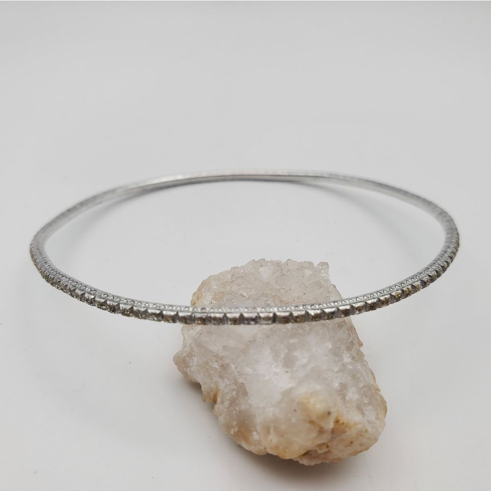Snake silver jagged bracelet‎ B1608